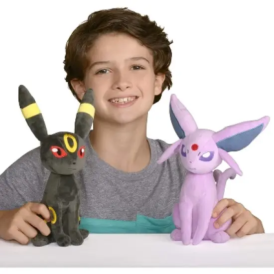 Pokemon Espeon and Umbreon Plush Cat Stuffed Animals, 2-Pack - 8" Each - Age 2+ image {5}
