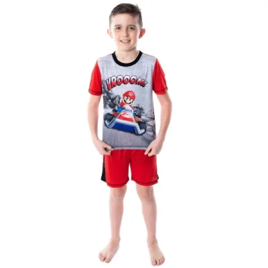 Super Mario Bros. Boys' Mario Kart VROOOM! Video Game 3 Piece Pajama Set image {2}