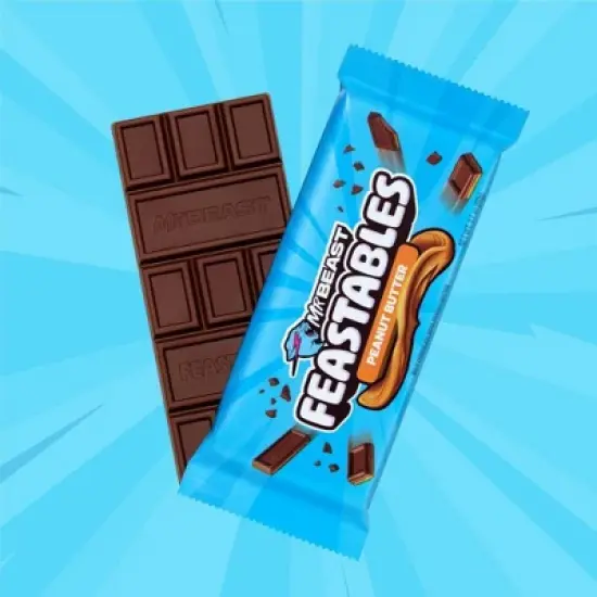 MrBeast Candy Bar - Milk Chocolate Peanut Butter 60g image {1}