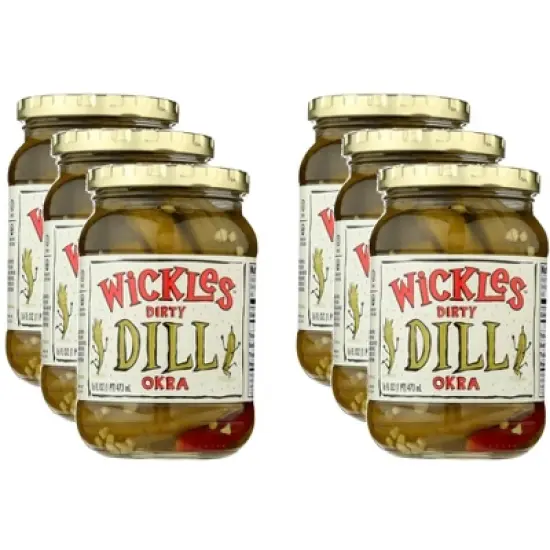 Wickles Dirty Dill Okra - Case of 6 - 16 oz. image {2}