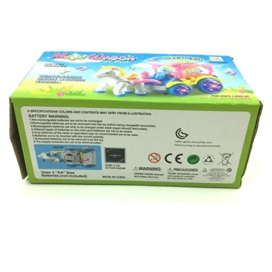 Insten Walking Princess Horse And Carriage With Lights And Sound image {4}