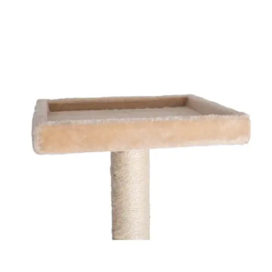 GleePet GP78560321 57-Inch Real Wood Cat Tree In Beige With Playhouse And Perch image {6}
