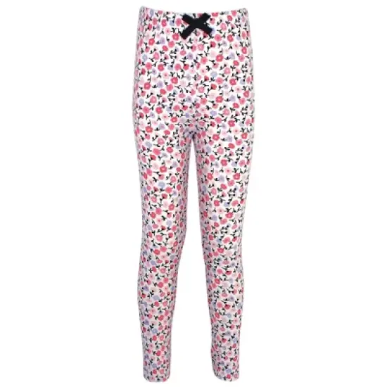 Touched by Nature Baby, Toddler, Big Kids and Youth Girl Organic Cotton Leggings 4pk, Ditsy Floral image {4}