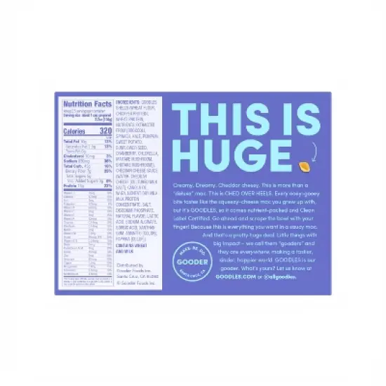 Goodles Ched Over Heels Mild Cheddar Liquid Mac & Cheese - 9oz image {1}