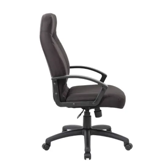 Mid Back Fabric Managers Chair Black - Boss Office Products image {4}