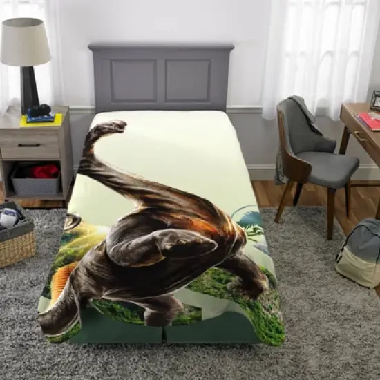 Jurassic World Twin Bed Blanket image {1}