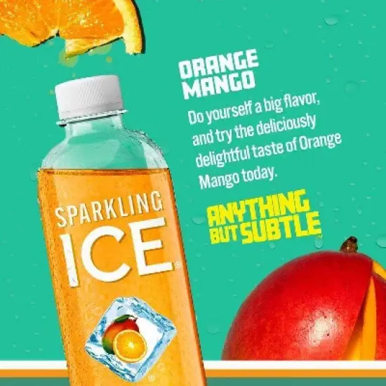 Sparkling Ice Orange Mango - 17 fl oz Bottle image {1}