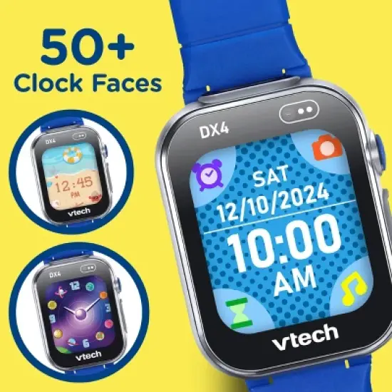 VTech KidiZoom Smartwatch DX4 : Sensory Development, Teaching Aid, No Assembly Required, Age 4+ image {3}