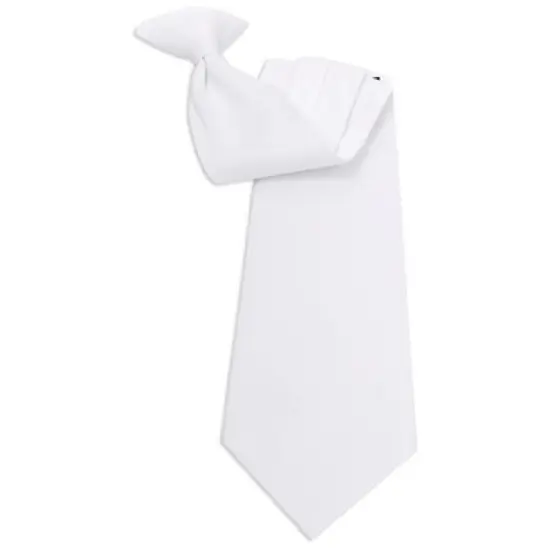 Men's Solid Color 19" Clip On Neck Tie image {7}
