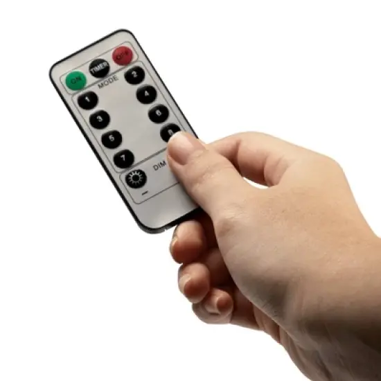 West & Arrow 4.2'x5' 112 LED Curtain String Lights Pastel USB/Battery Powered 8 Modes Indoor Use Clear Wire Remote Control image {2}