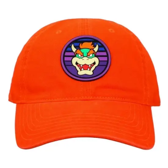 Super Mario Brothers Bowser Orange Traditional Adjustable Hat for Men image {1}