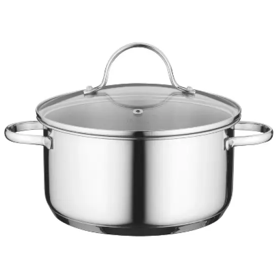 BergHOFF Comfort 18/10 Stockpot Stainless Steel, Glass Lid, Induction Cooktop Ready image {6}