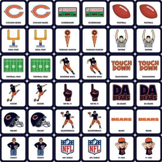 MasterPieces Officially Licensed NFL Chicago Bears Matching Game for Kids and Families image {2}