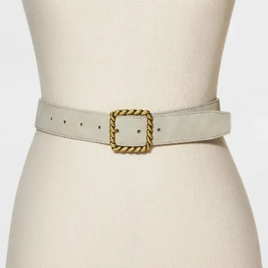 Women's Buckle Belt - Universal Thread&trade; Taupe image {1}