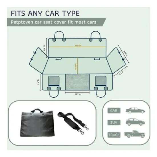 Extended Large Car Seat Cover image {1}