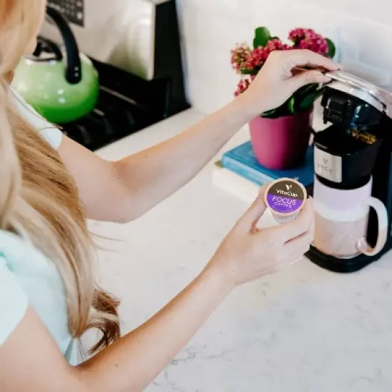 VitaCup Focus Mushroom Coffee Pods for Memory & Clarity Medium Roast Coffee - 32ct image {3}