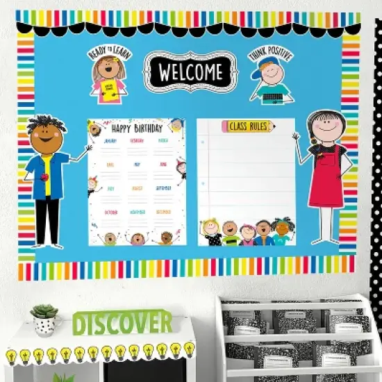 Creative Teaching Press&reg; Stick Kids All Are Welcome Bulletin Board Set image {3}