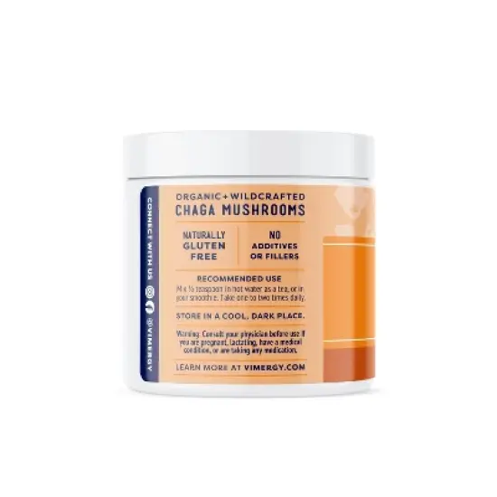 Vimergy USDA Organic Wild Chaga Mushroom Extract Powder image {4}