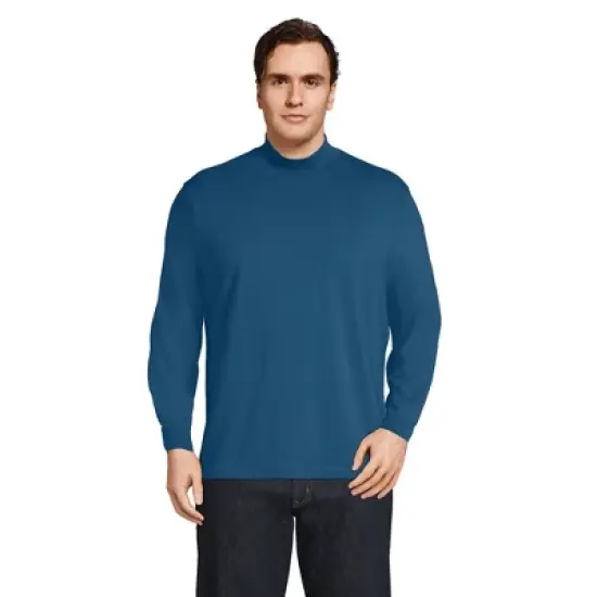 Lands' End Men's Super-T Mock Turtleneck image {12}