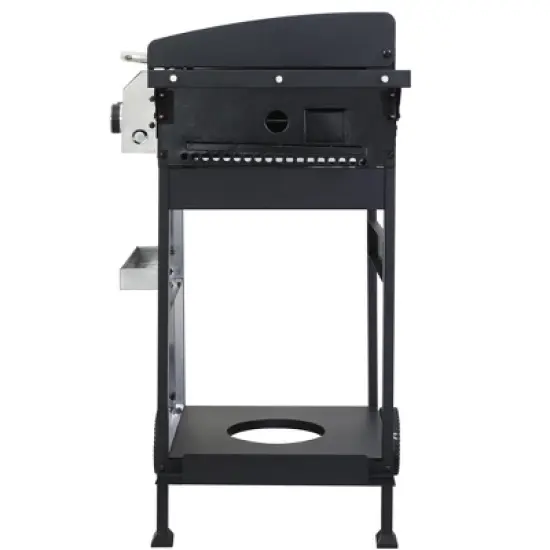 Kumasinova 3-Burner Propane Gas BBQ Grill,36900BTU Output,Stainless Steel Grills with Wire-Enameled Cooking Grids,Foldable Side Tables&Thermometer image {4}