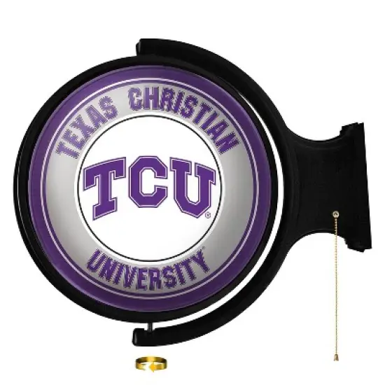 University Original Round Rotating Lighted Wall Sign image {80}