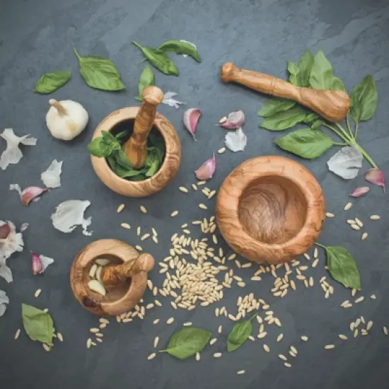 Berard Handcrafted Olivewood Mortar and Pestle Set, 2.75-Inch image {4}