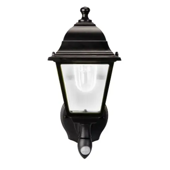 Maxsa Innovations Battery Powered Motion Activated Wall Sconce Metal and Glass image {5}