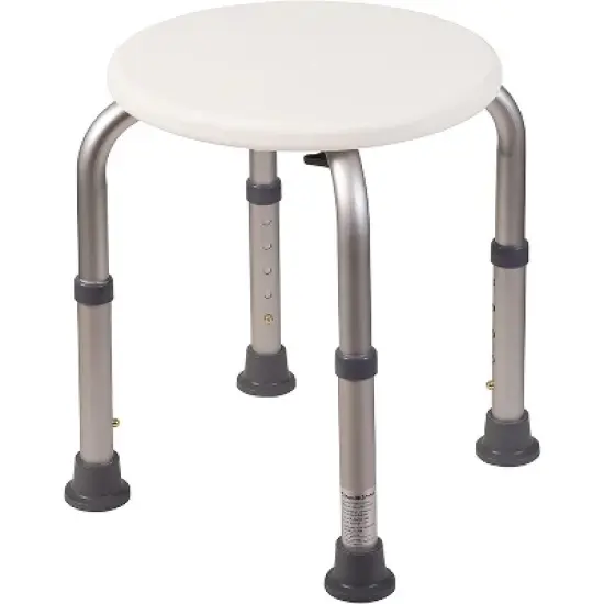 DMI Shower Chair Bath Seat for Tub or Shower Bench for inside shower, Made of Non Slip Aluminum with Plastic Seat, No Tools Needed, Adjustable Height, image {1}