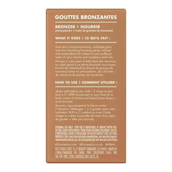e.l.f. SKIN Bronzing Drops - 1 fl oz image {13}
