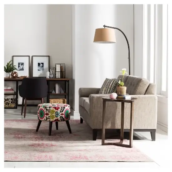 Merida Mixed Media Writing Desk Black - Inspire Q image {5}