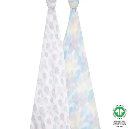 aden + anais Organic Swaddles Baby Blankets - 2pk image {1}