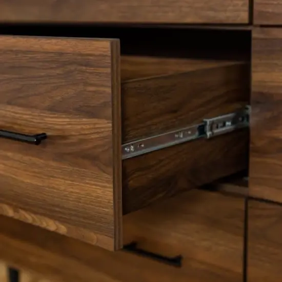 Higgins Modern Horizontal 6 Drawer Dresser - Saracina Home image {5}