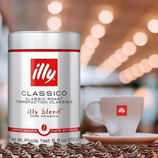 illy Classico Whole Bean Coffee 8.8oz/250g image {1}