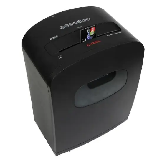 Royal&reg; CX100x 10-Sheet Crosscut Shredder with Basket in Black image {2}