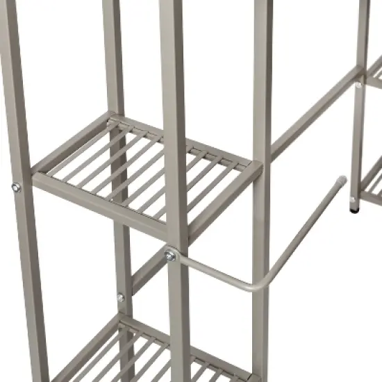 Honey-Can-Do 5-Tier Over the Toilet Steel Storage Shelf Silver image {2}