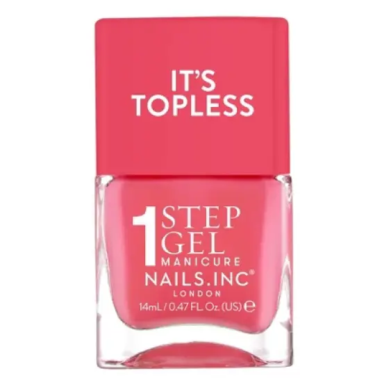 Nails.INC It&rsquo;s Topless, 4-in-1 Base Coat, Treatment, Color and Top Coat 1-Step Gel Nail Polish - 0.47 fl oz image {13}