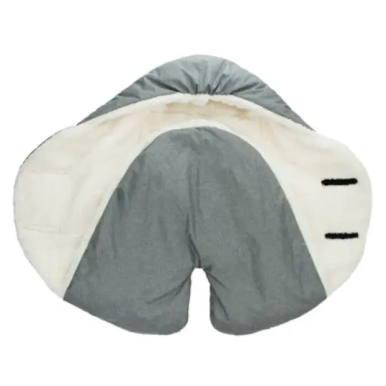 7AM Enfant Nido Cloud Blanket Wrap - Heather Gray - Small image {3}