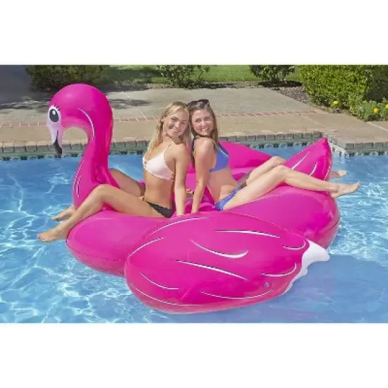 Poolmaster Jumbo Flamingo Swimming Pool Float Rider image {2}