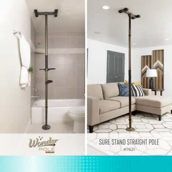 Signature Life Double Grab Bar Accessory for the Sure Stand Security Pole image {4}