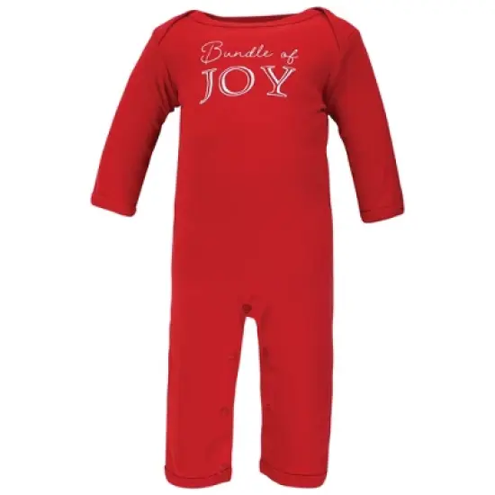 Hudson Baby Unisex Baby Cotton Coveralls, Christmas Scene image {4}