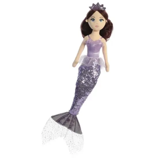 Aurora Sea Sparkles 18" Tutu Sparkles Iris Mermaid Purple Stuffed Doll image {4}