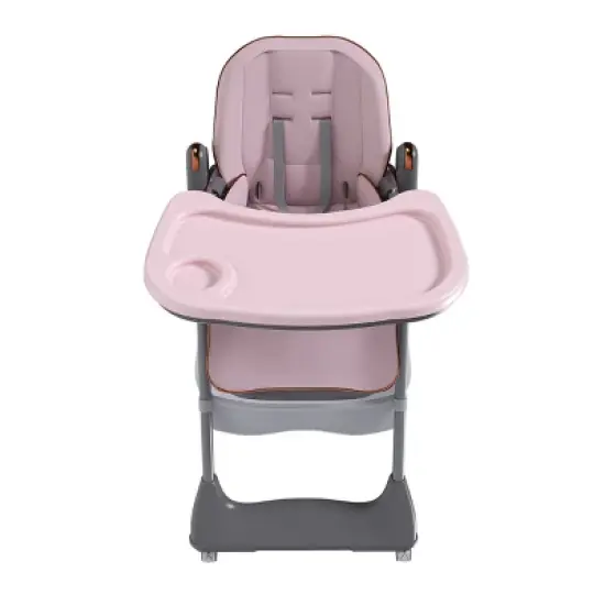 CIPACHO Adjustable Baby High Chair 0-6 Years &ndash; Portable Infant Feeding Seat with Safety Belt, Silent Lockable Wheels & Easy-Clean Design Pink image {8}