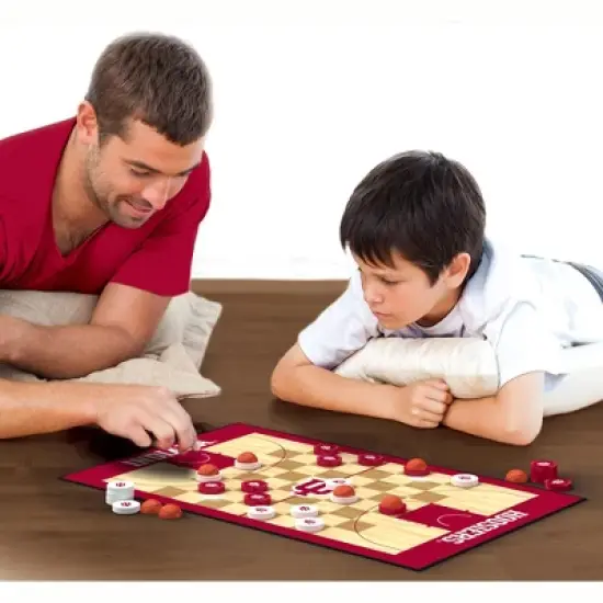 MasterPieces Officially licensed NCAA Indiana Hoosiers Checkers Board Game for Families and Kids ages 6 and Up image {4}