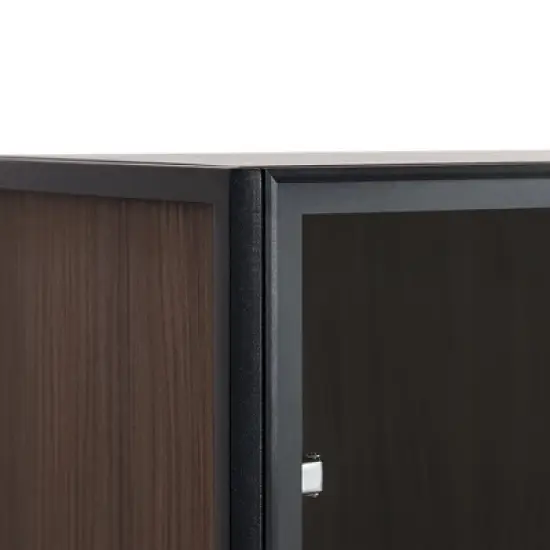 Bella Depot 51.2'' Freestanding Display Pantry Cabinet with Glass Door image {7}