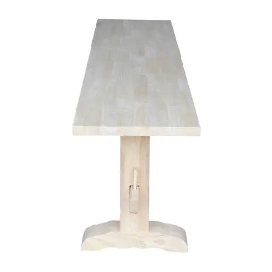72" Trestle Bench Unfinished - International Concepts image {2}