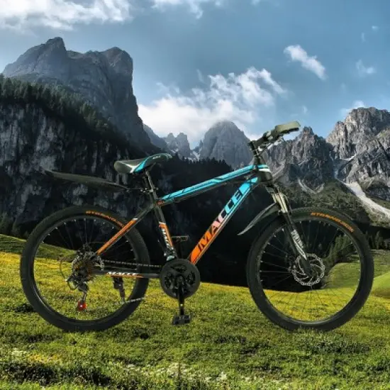 Topteng 24/26/27.5/29" Mountain Bike Spoke Wheel for Adults with Fender image {8}