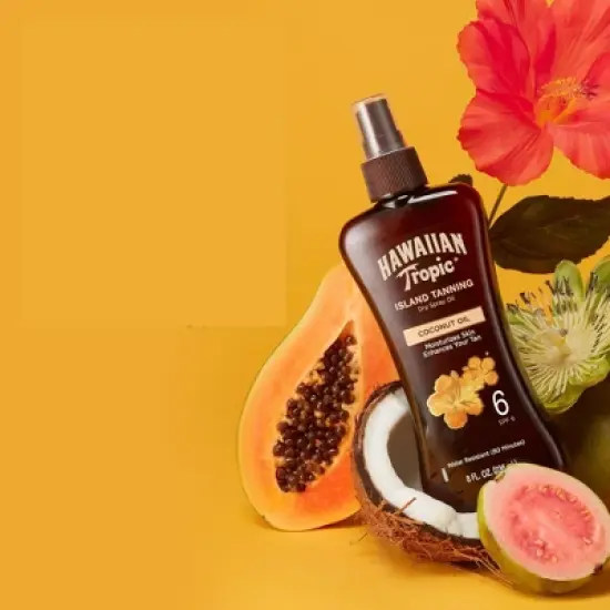 Hawaiian Tropic Tanning Oil Pump Spray - SPF 6 - 8 fl oz/2pk image {2}
