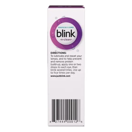 Blink N Clean Daily Use Lens Drops - 0.5oz image {8}