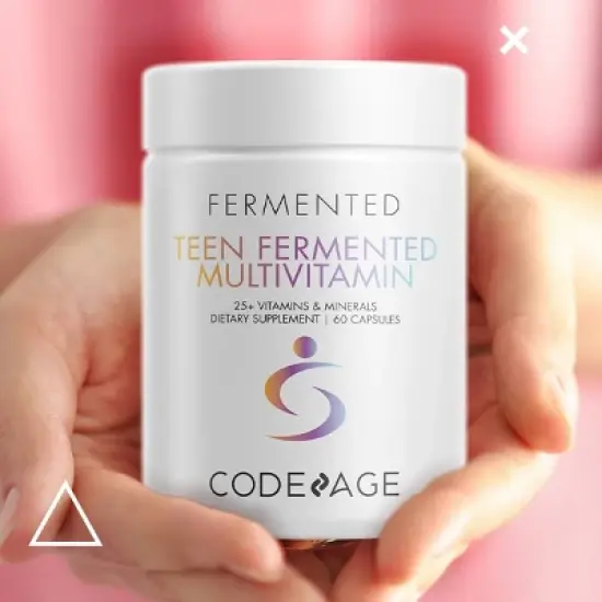 Codeage Teen Fermented Multivitamin Vegan Capsules - 60ct image {8}