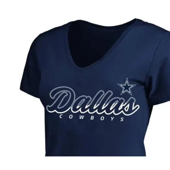 NFL Dallas Cowboys Short Sleeve V-Neck Plus Size T-Shirt image {2}